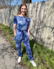 Blue Tie Dye Jumpsuit